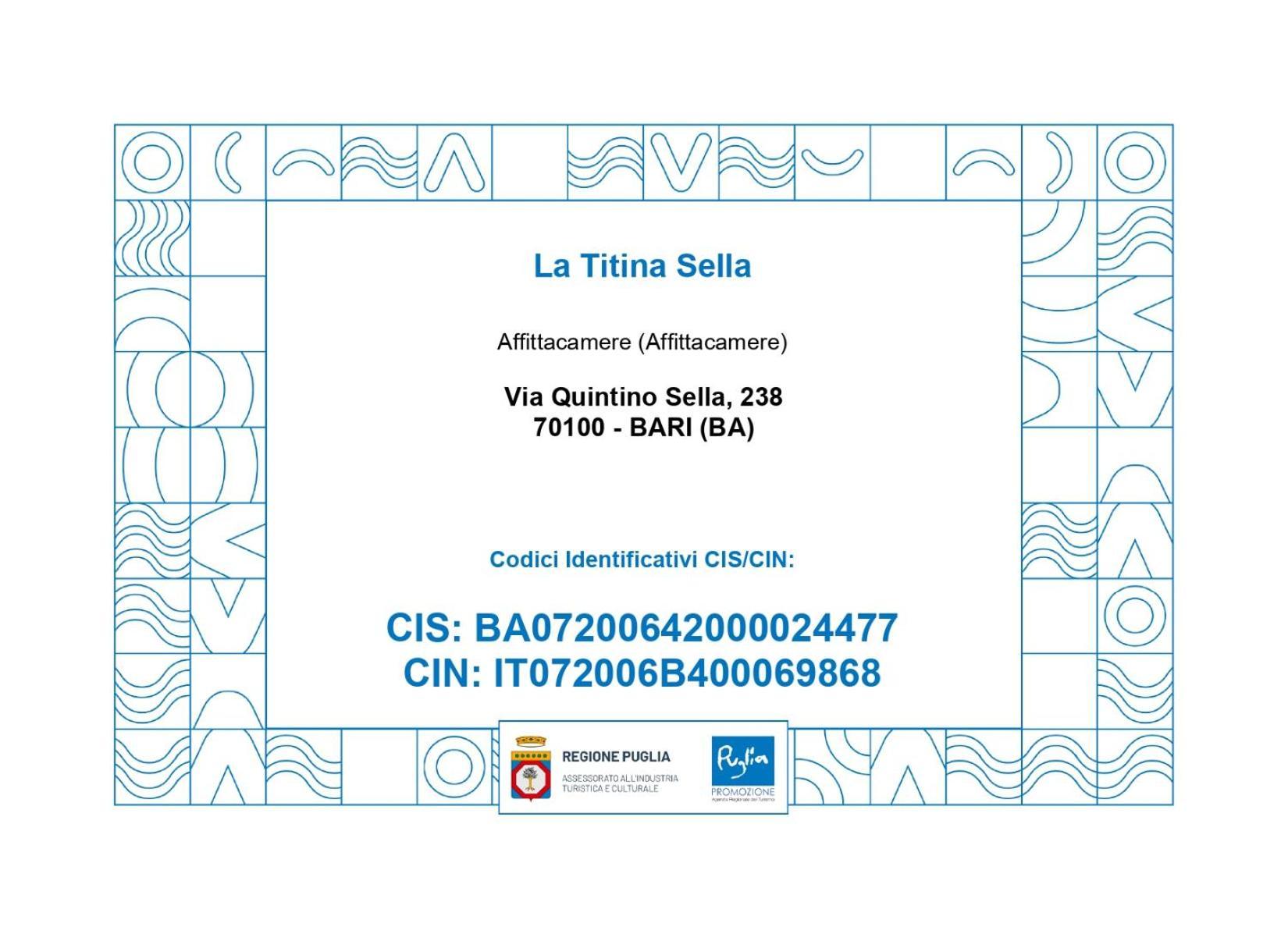 La Titina Sella Otel Bari Dış mekan fotoğraf